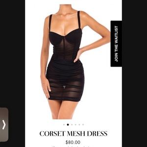 Heiress Beverly Hills mesh corset dress